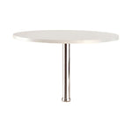 Wood & Metal Bar Table, White