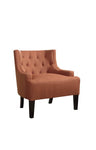 Wood & PolyFiber Accent Chair, Orange