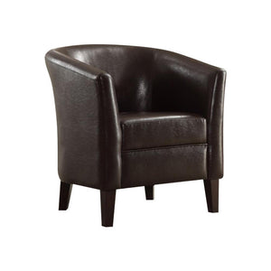 Wood & Polyurethane Club Chair, Espresso Brown