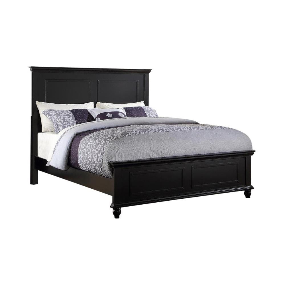 Wooden Queen Bed, Black