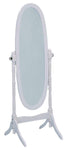 Wooden Full-Length Mirror In White