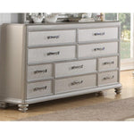 10 drawers Wooden Dresser In Silver