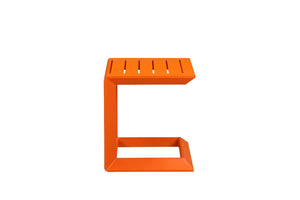 Aluminum Side Table, Orange