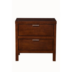 Wood Nightstand, Brown