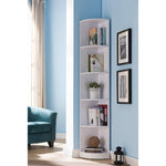 Wooden Corner Display Cabinet , White