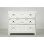 Wooden Accent Chest With 3 Spacious Drawers, Polar White