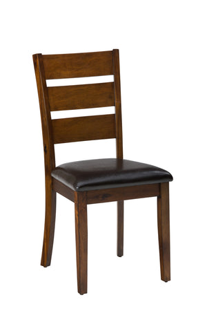 5 Pack Wooden Table and Chair Set, Brown and Black