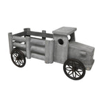 Wooden Decorative Pick Up Truck, Gray