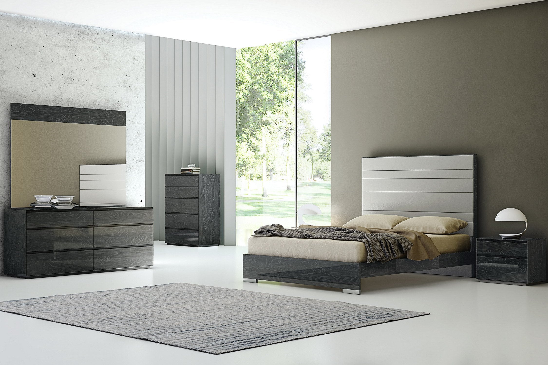 Whiteline Modern Living - Malibu Queen Bed - UNQFurniture