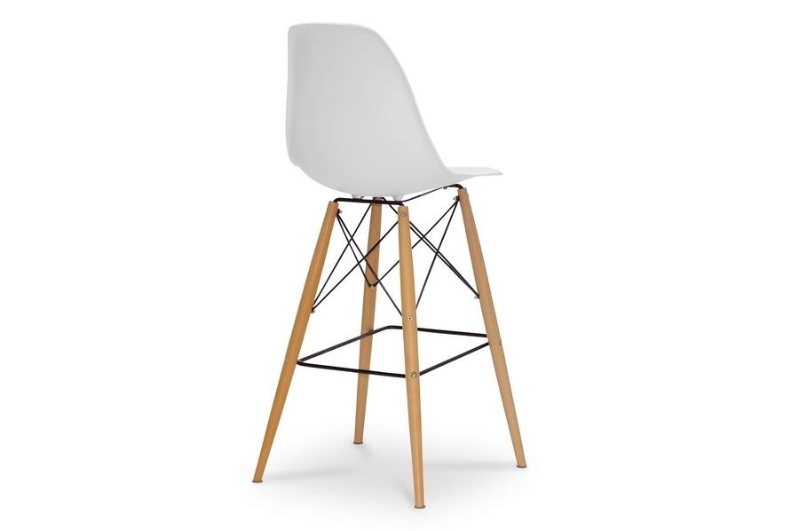 Baxton Studio Azzo White Plastic Mid-Century Modern Shell Stool