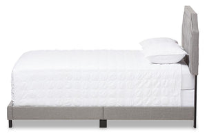 Baxton Studio Willis Modern and Contemporary Light Grey Fabric Upholstered Full Size Bed