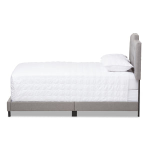 Baxton Studio Brunswick Modern and Contemporary Light Grey Fabric Upholstered Full Size Bed