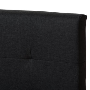 Baxton Studio Brookfield Modern and Contemporary Charcoal Grey Fabric Full Size Bed