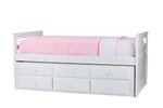 Baxton Studio Ballina White Wood Contemporary Twin-Size Trundle Bed