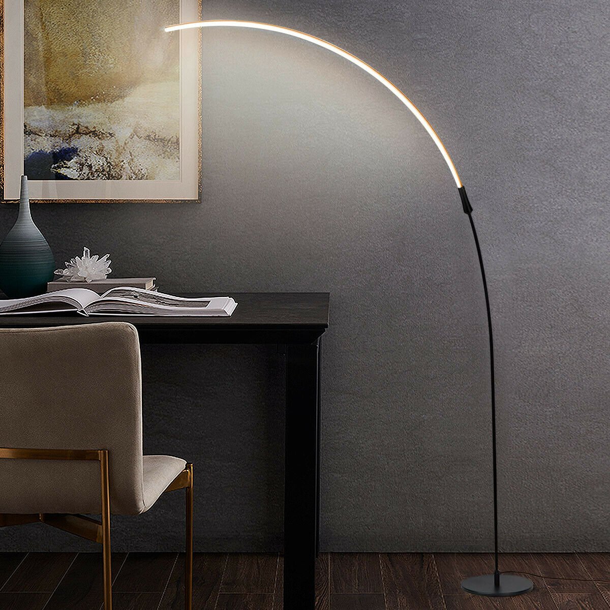 LED Arc Floor Lamp with 3 Brightness Levels