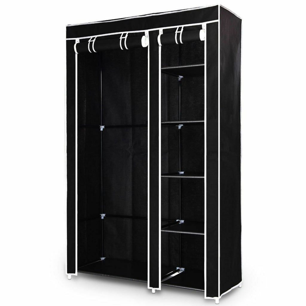 69" Portable Closet Storage Organizer Clothes Wardrobe