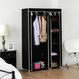 69" Portable Closet Storage Organizer Clothes Wardrobe