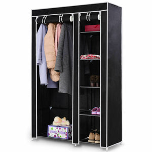 69" Portable Closet Storage Organizer Clothes Wardrobe