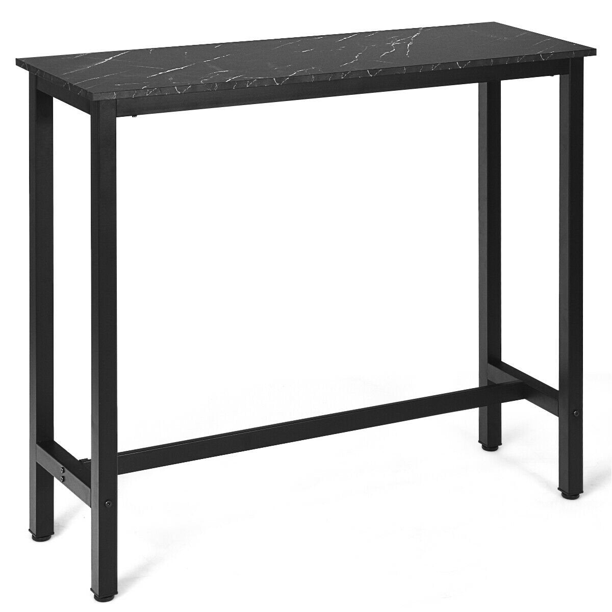 47" Pub Dining Bar Bistro Table w- Marble Top