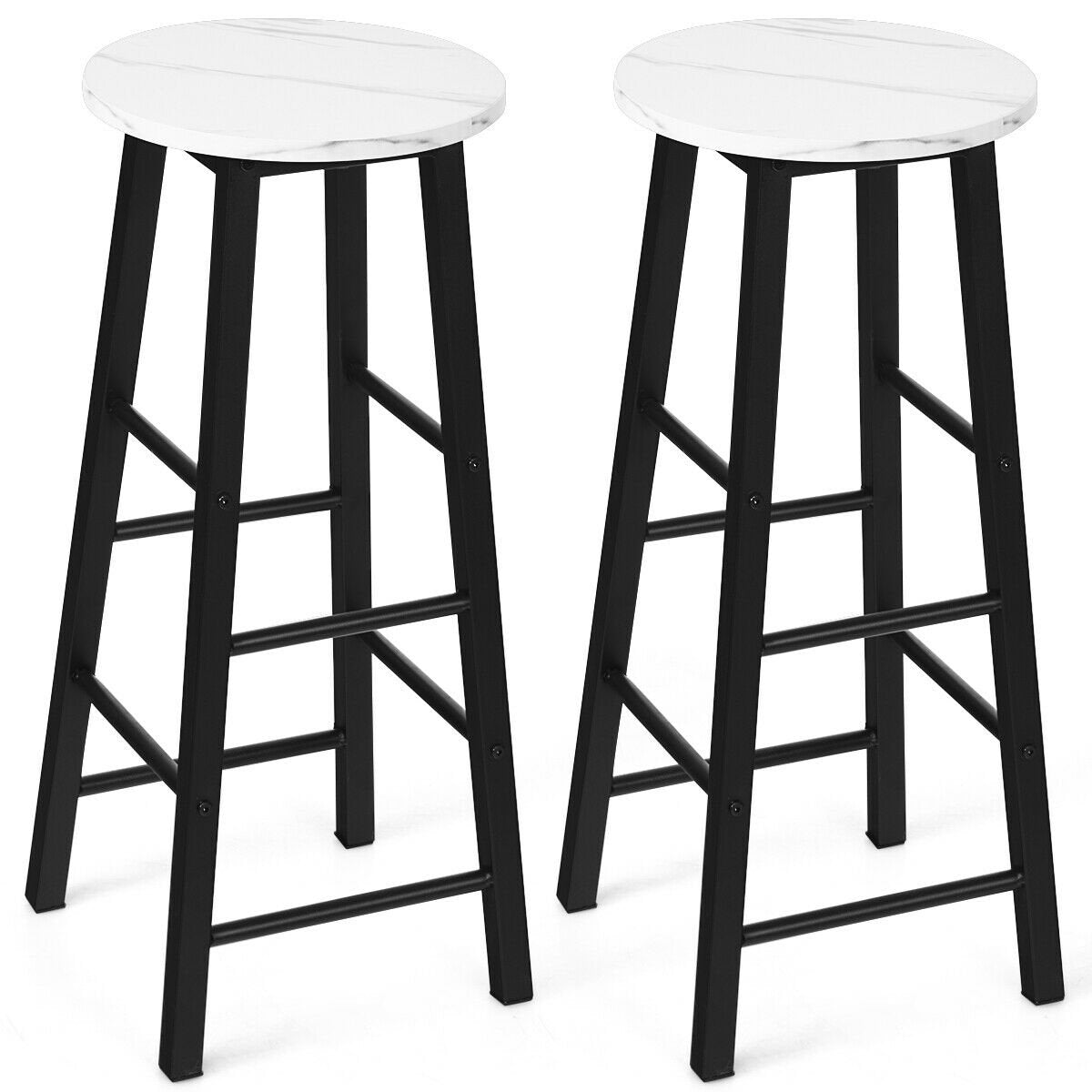 Set of 2 Pub Bistro  Dining Height Bar Stool