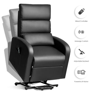 Electric Power Lift Massage Leather Recliner Chair