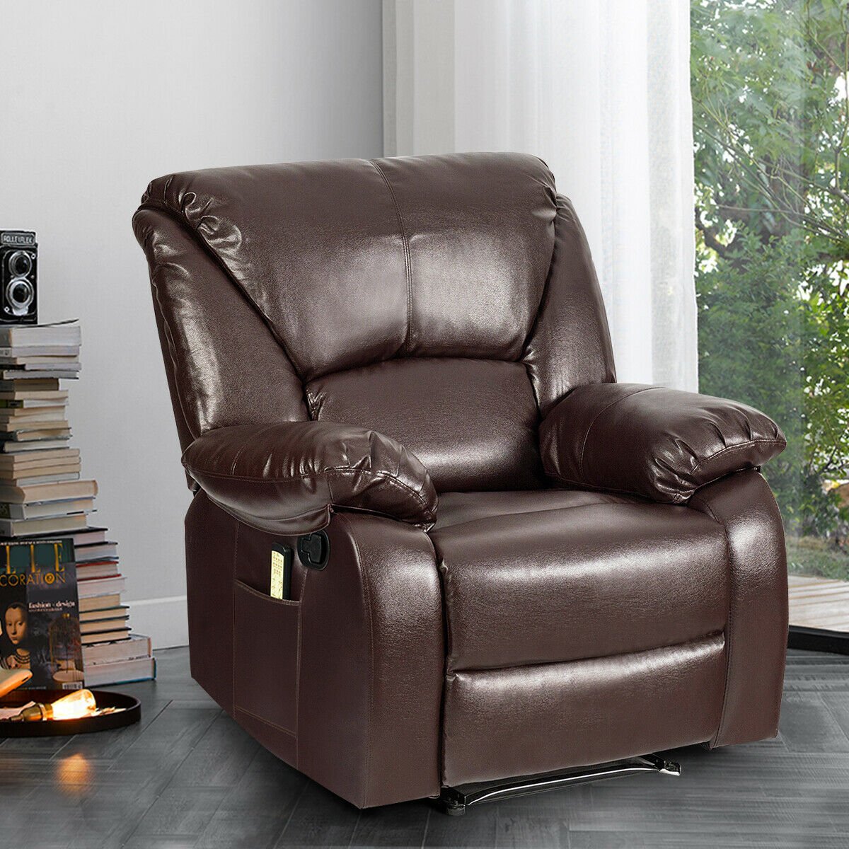 8 Point Massage Recliner Chair Sofa Lounge with Remote Control