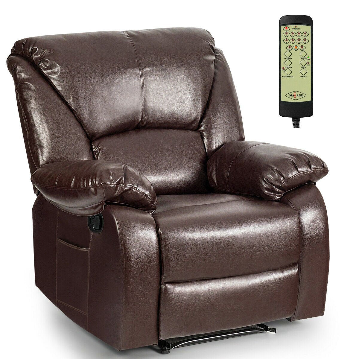 8 Point Massage Recliner Chair Sofa Lounge with Remote Control