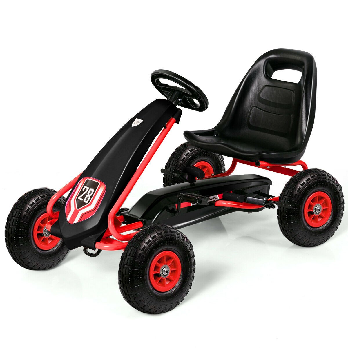 Kids Ride on Car Toy Pneumatic Tire Adjustable Seat