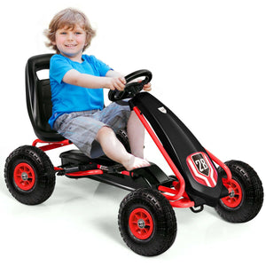 Kids Ride on Car Toy Pneumatic Tire Adjustable Seat