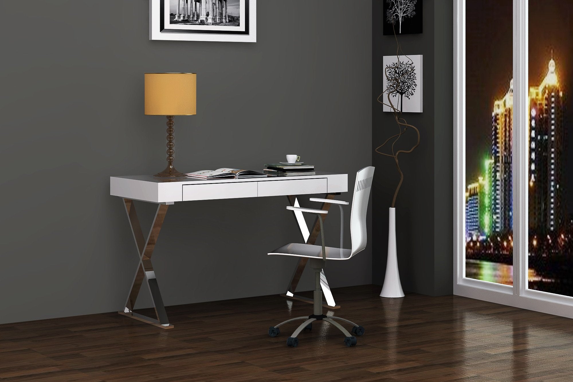 Whiteline Modern Living - Elm Desk Large - UNQFurniture