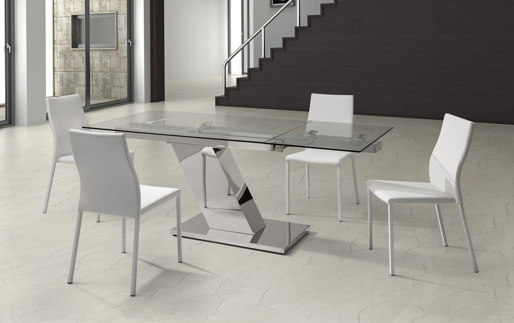 Whiteline Modern Living - Sleek Extendable Dining Table - UNQFurniture