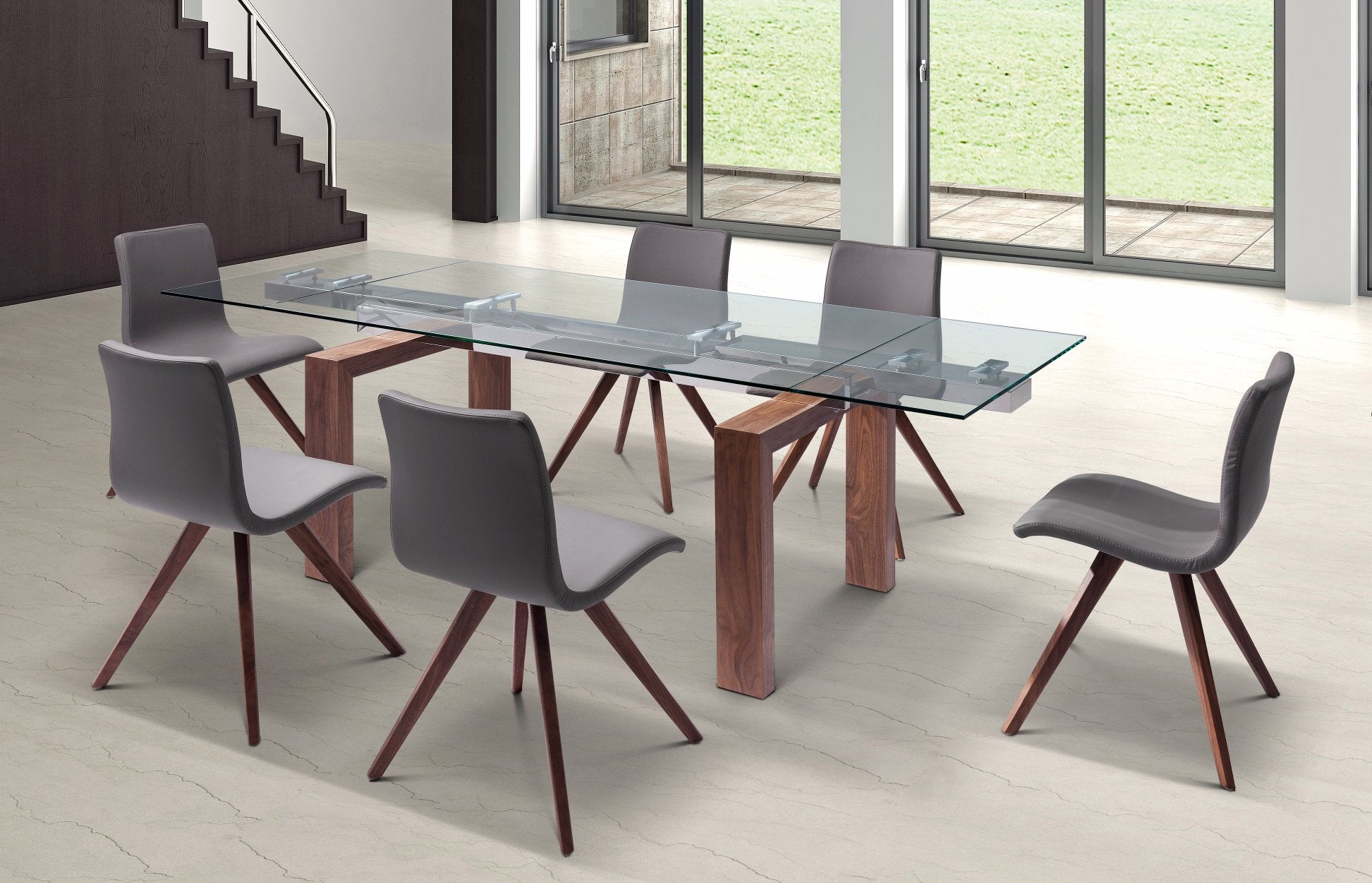 Whiteline Modern Living - Davy Extendable Dining Table - UNQFurniture