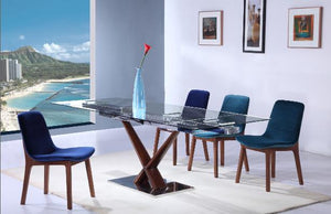 Whiteline Modern Living - Celeste Extendable Dining Table - UNQFurniture