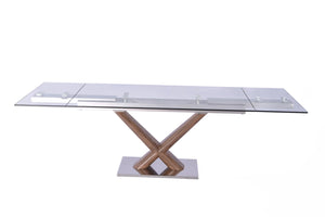 Whiteline Modern Living - Celeste Extendable Dining Table - UNQFurniture