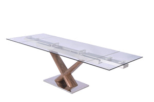 Whiteline Modern Living - Celeste Extendable Dining Table - UNQFurniture