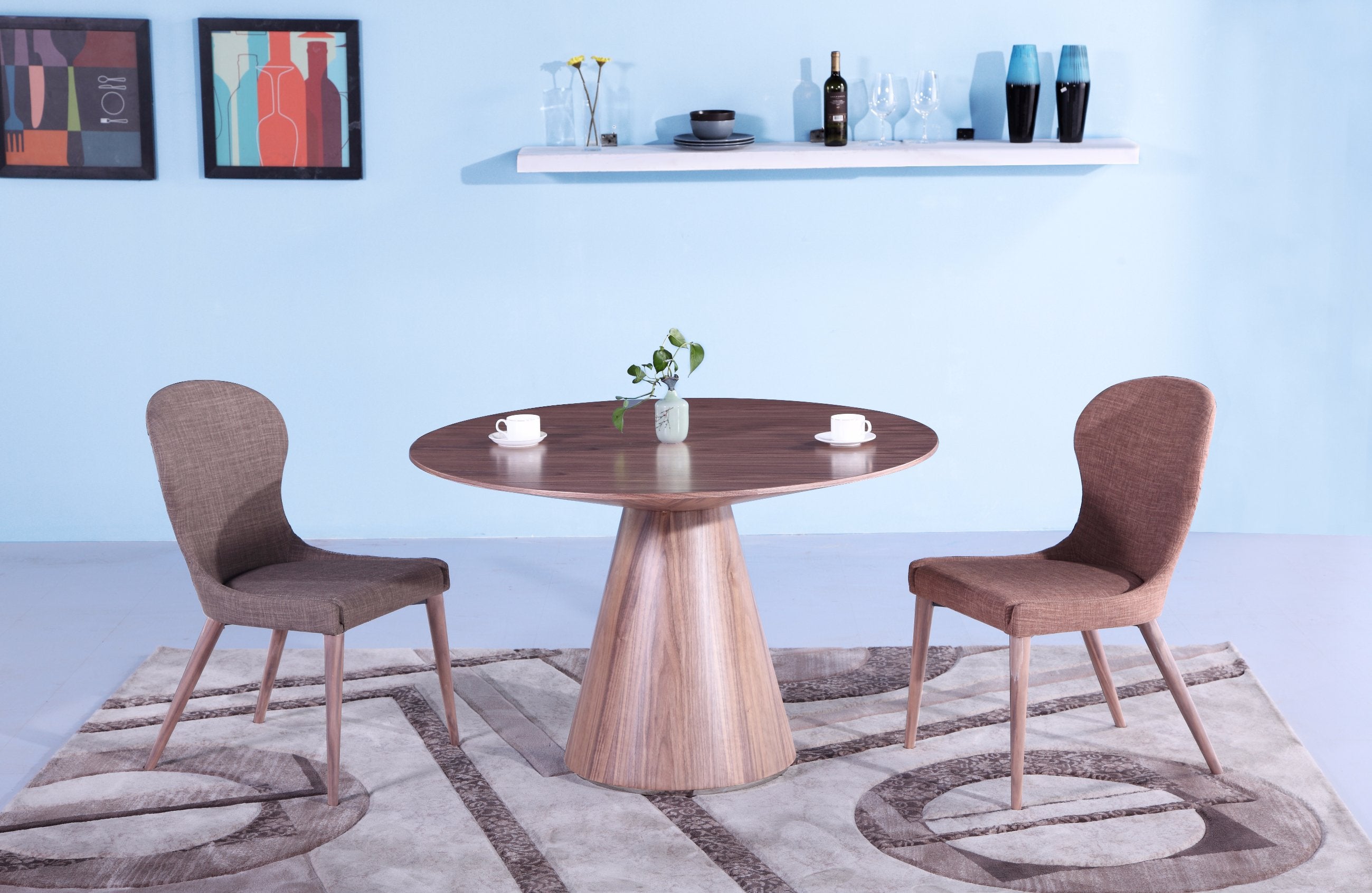 Whiteline Modern Living - Kira Round Dining Table - UNQFurniture