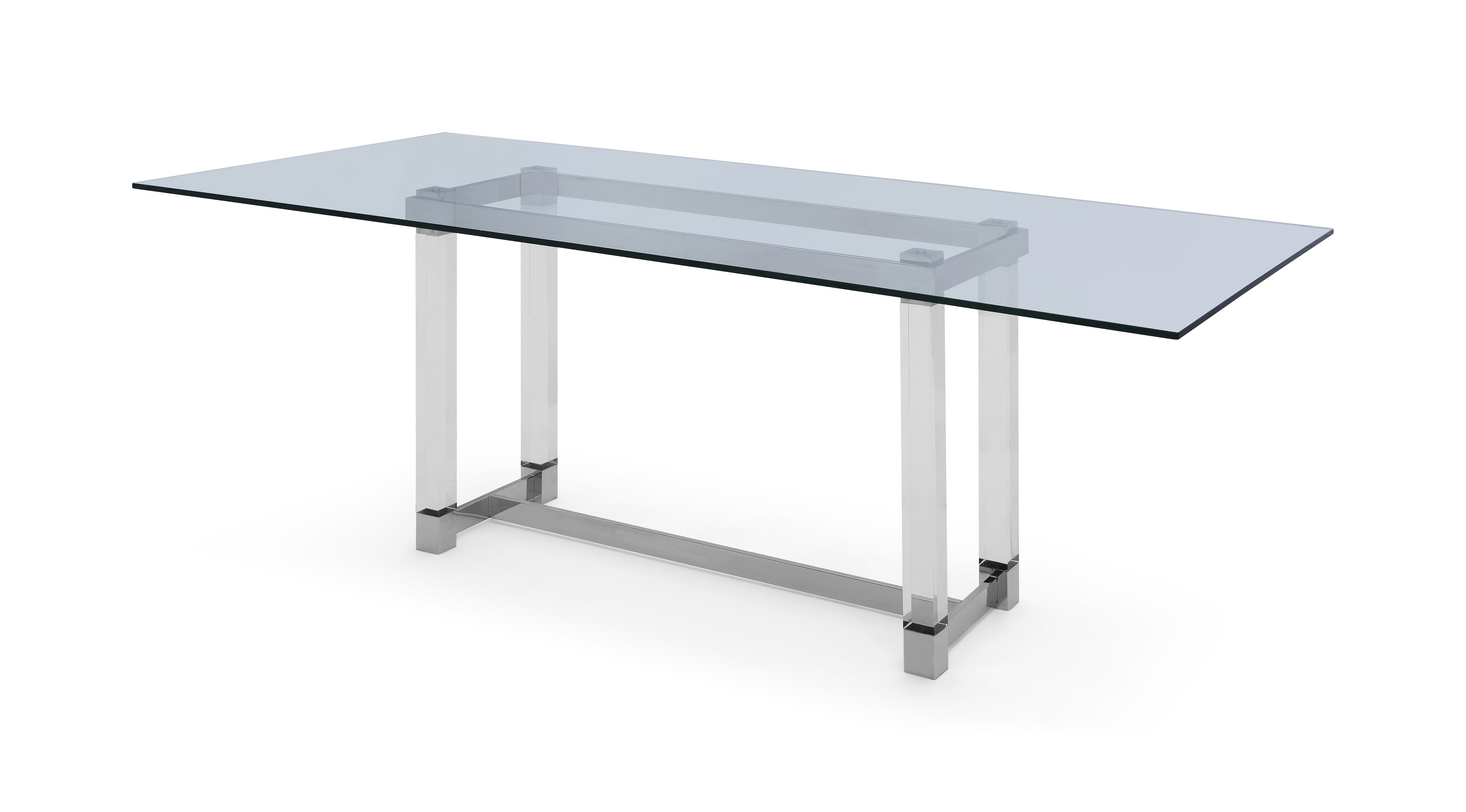 Whiteline Modern Living - Brianna Acrylic Dining Table - UNQFurniture