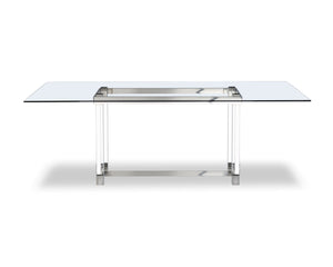 Whiteline Modern Living - Brianna Acrylic Dining Table - UNQFurniture