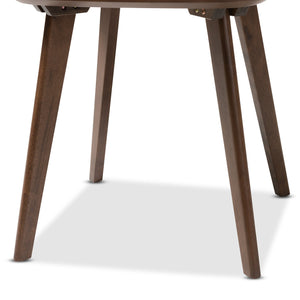 Baxton Studio Dahlia Mid-Century Modern Walnut Wood End Table