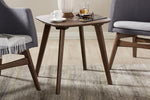 Baxton Studio Dahlia Mid-Century Modern Walnut Wood End Table