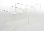 Baxton Studio Acrylic Nesting Table 3-Pc Table Set Display Stands