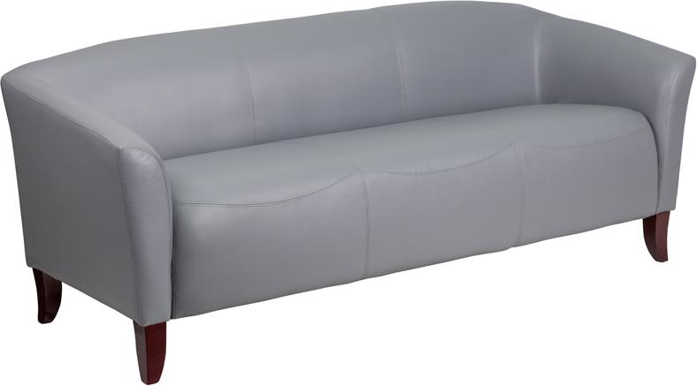 White Leather Sofa - UNQFurniture