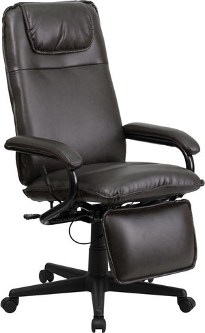 White Reclining Leather Chair - UNQFurniture