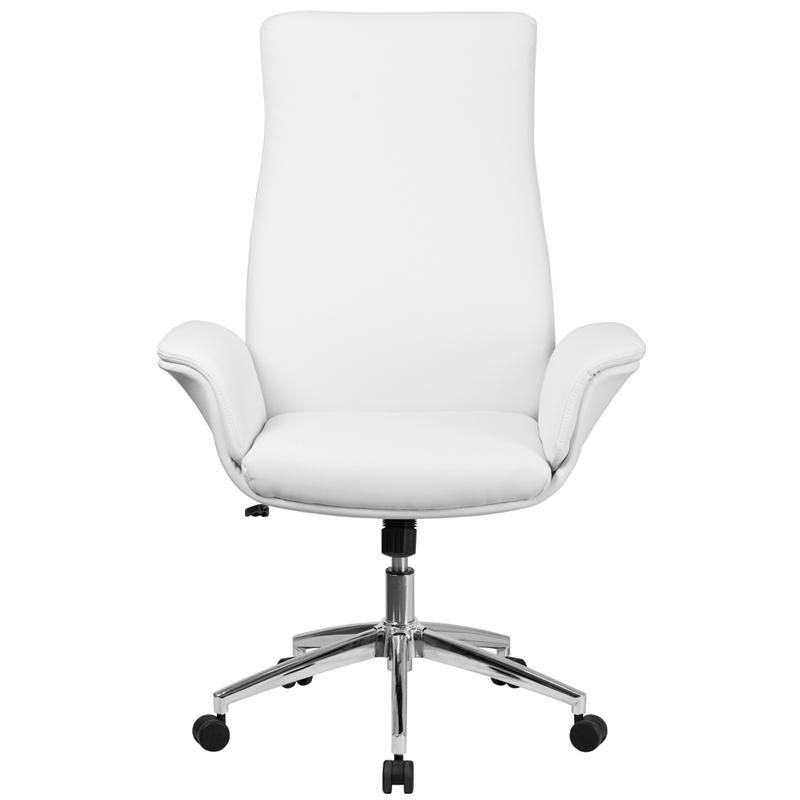 White High Back Leather Chair