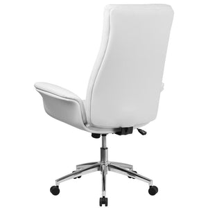 White High Back Leather Chair