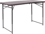 23.5x48.25 Brown Plastic Table - UNQFurniture