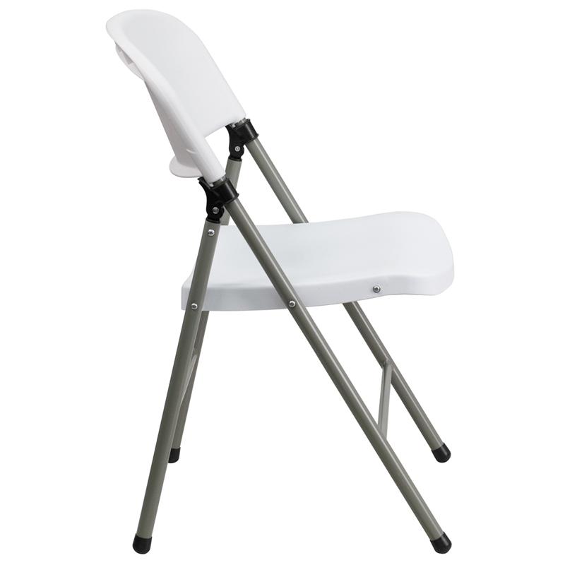 White Plastic Folding Chair