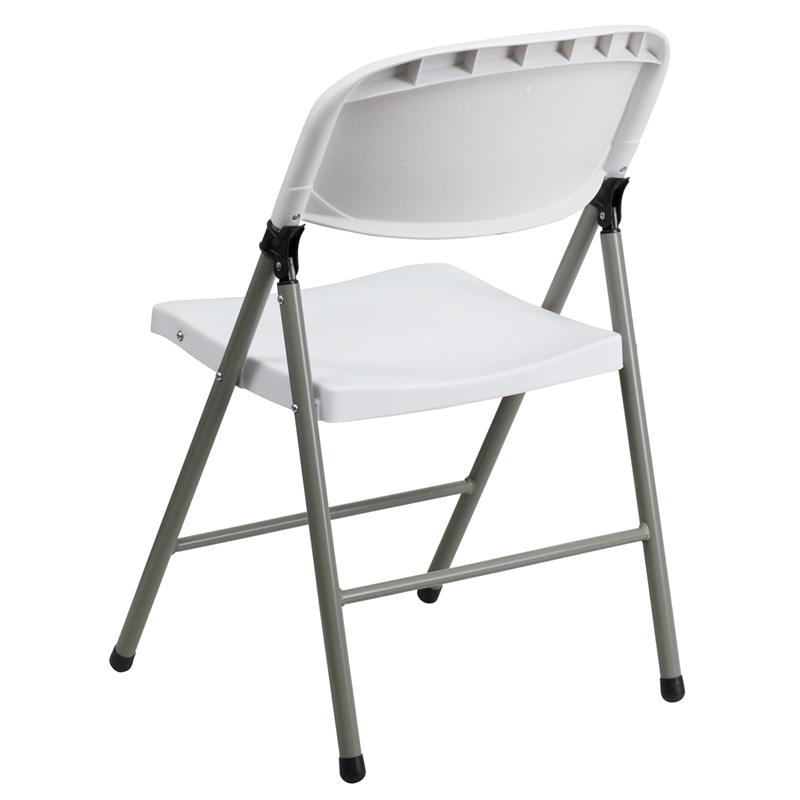 White Plastic Folding Chair