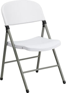 White Plastic Folding Chair