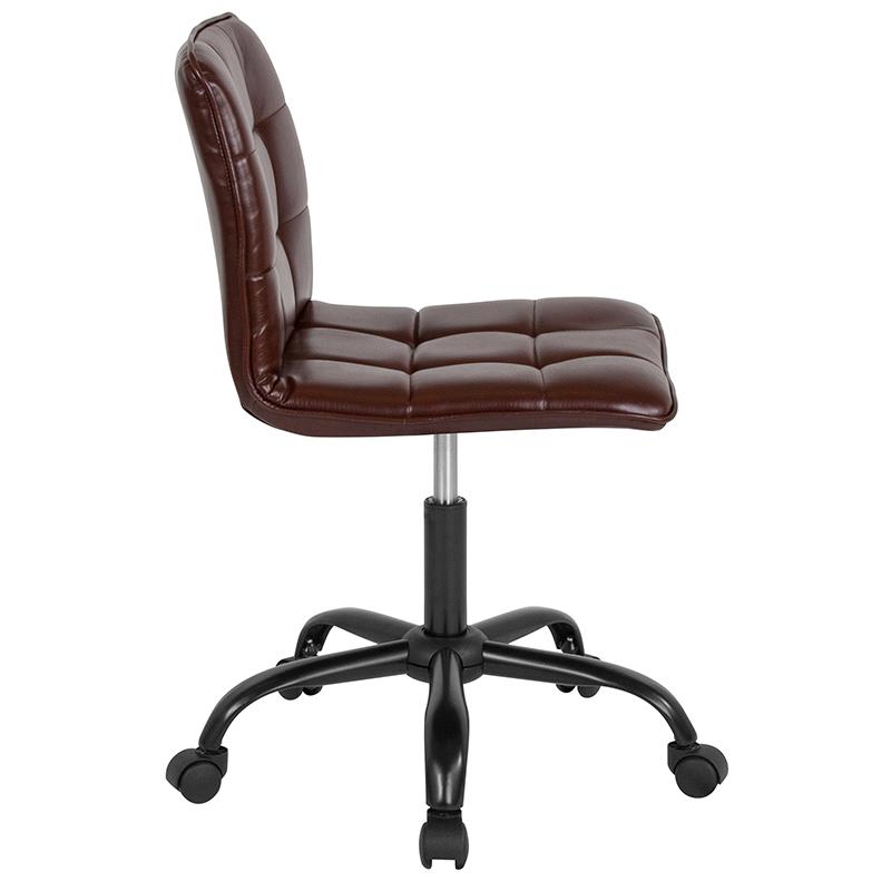 White Leather Task Chair